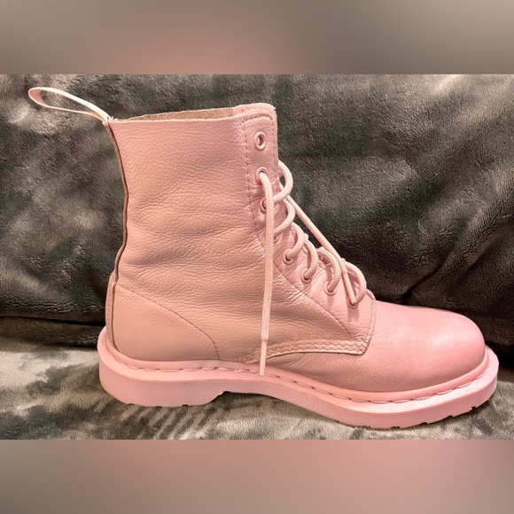 🎀 Dr. Martens 1460 Pascal Mono Pink Lace up Boots - Picture 6 of 13